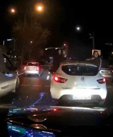 Ataşehir’de konvoy yapıp trafiği tehlikeye atan 3 şüpheli adliyeye sevk edildi
