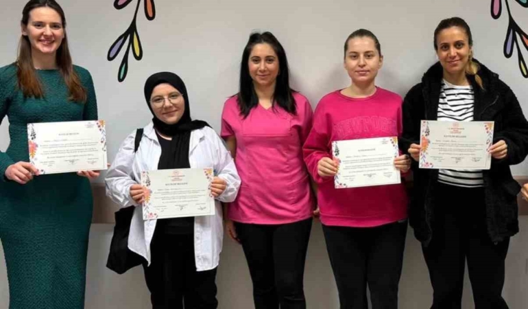 Babaeski’de şubat ayı gebe okulu eğitimleri tamamlandı