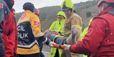 Balıkesir-Bursa kara yolunda korkutan kaza: 1 yaralı