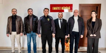 Başkan Dilek ve yönetiminden İl Emniyet Müdürü Çağlar’a ziyaret