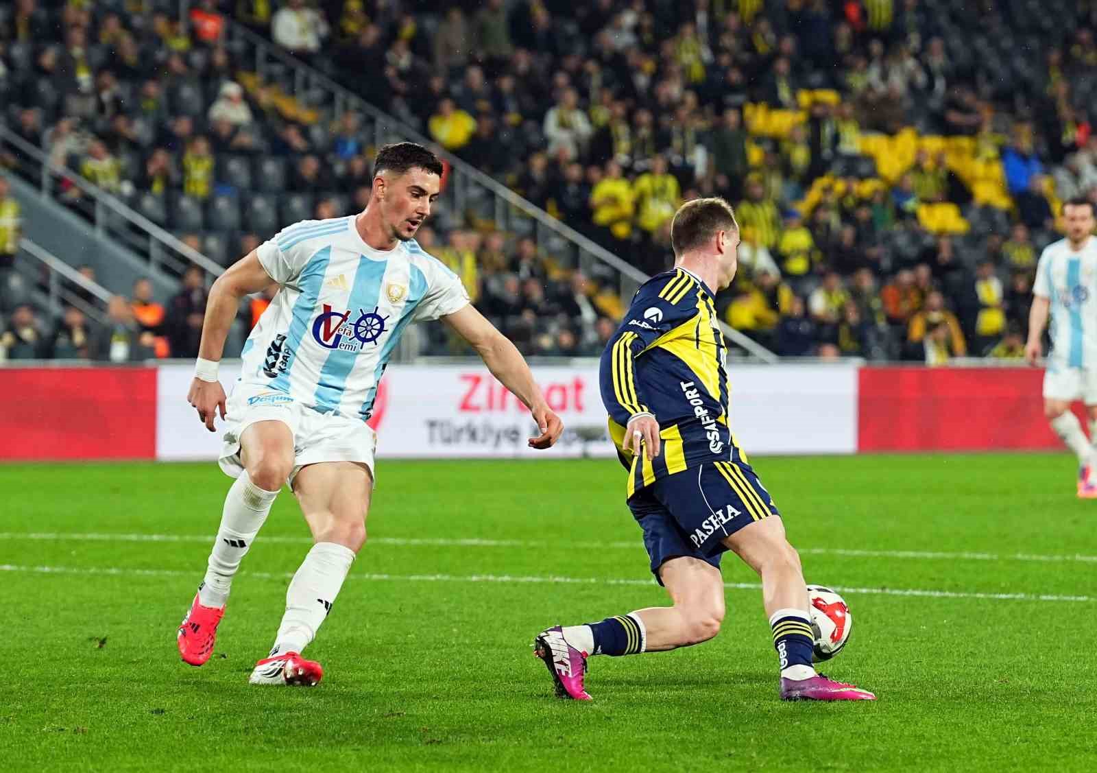 Ziraat Türkiye Kupası: Fenerbahçe: 0 - Erzurumspor FK: 1 (İlk yarı)