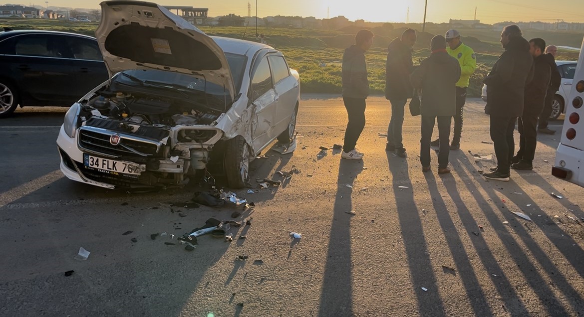 Çorlu’da zincirleme kaza: 1 yaralı