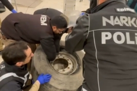 Tırın lastiğinden 22,5 kilogram uyuşturucu çıktı