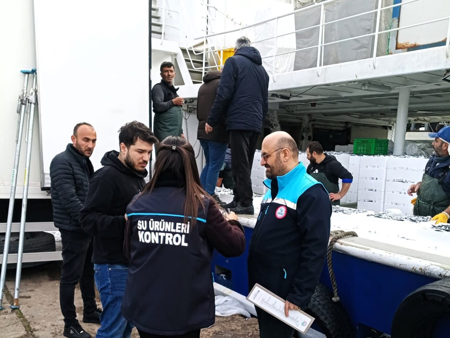 Kırklareli’de hamsi sevkiyatlarına denetim