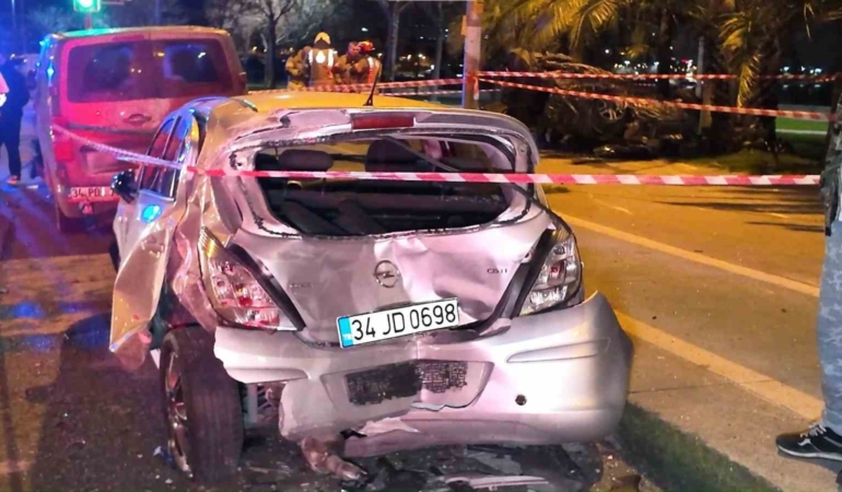 Kartal’da aşırı hız faciaya neden oldu: 2 ağır yaralı