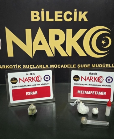 Bilecik’te narkotik operasyonu: 2 gözaltı