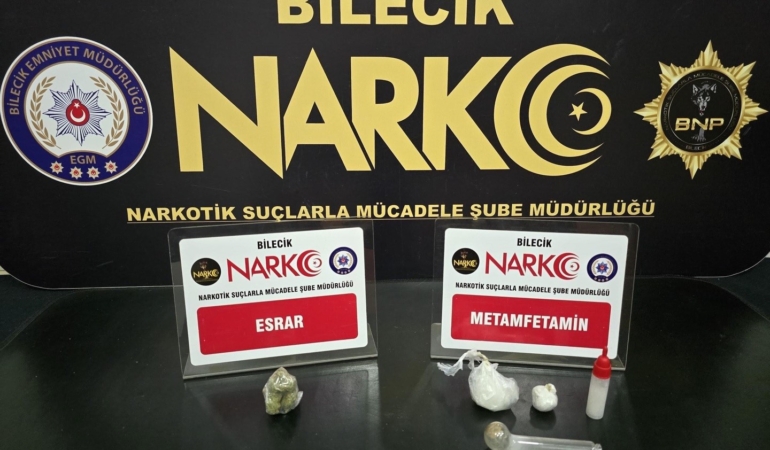 Bilecik’te narkotik operasyonu: 2 gözaltı