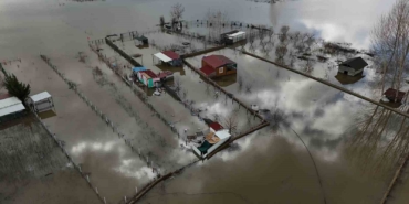 Edirne’de taşkının izleri havadan görüntülendi