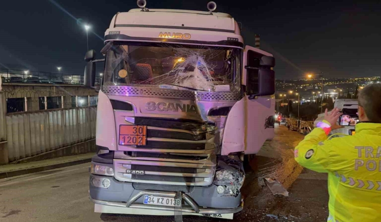 Freni boşalan tanker zincirleme kazaya sebep oldu: 1 yaralı