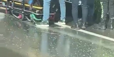 D100 kara yolunda kaza yapan araç ters döndü, sürücü yaralandı