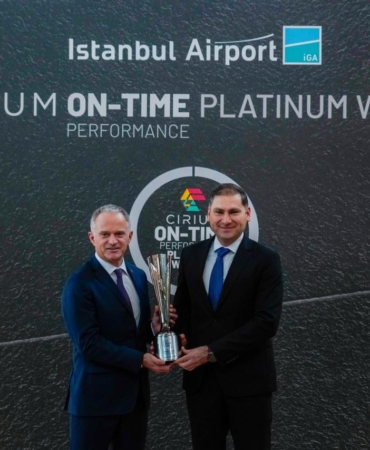 Küresel havacılık otoritesi Cirium’dan İGA İstanbul Havalimanı’na "Platin Ödül"