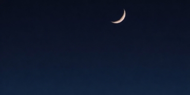 Ramazan’ın ilk iftarında Tekirdağ semalarında hilal güzelliği