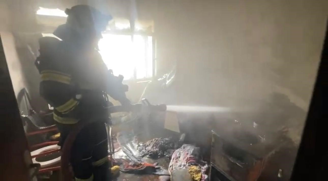 Babaeski’de ev yangını söndürüldü