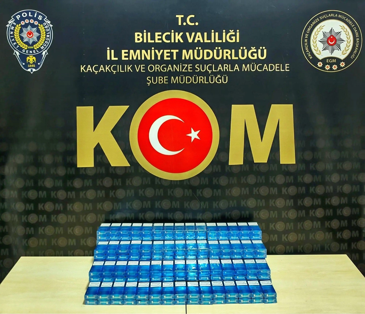 Bilecik’te 300 adet gümrük kaçağı sigara ele geçirildi