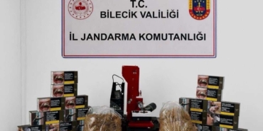 Bilecik’te çok sayıda makaron ele geçirildi