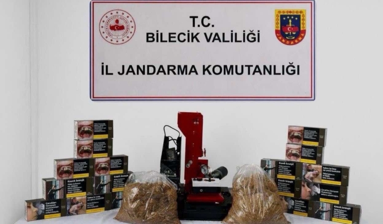 Bilecik’te çok sayıda makaron ele geçirildi