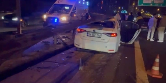 Ataşehir’de makas kazası : 2 hafif yaralı