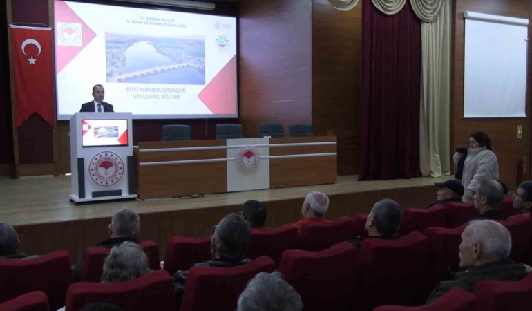 Edirne’de üreticiye B-Reçete eğitimi verildi