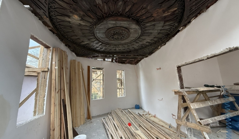 Saraylı’daki tarihi yapının restorasyonunda sona geliniyor