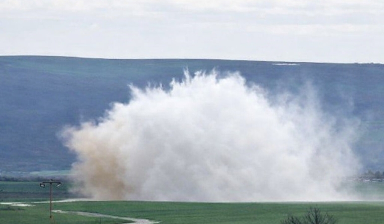 Muratlı çevreyolunda su hattı patladı