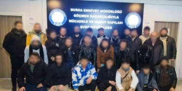 Bursa’da göçmen kaçakçılığına darbe: 29 yabancı uyruklu şahıs yakalandı