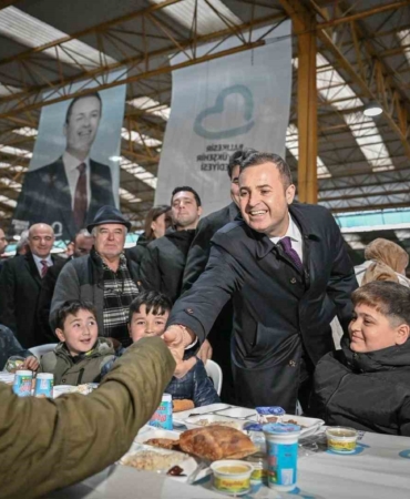 Başkan Akın Havranlı hemşehrileriyle aynı sofrada buluştu