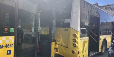 Ataşehir’de İETT otobüsleri çarpıştı: 1 yaralı