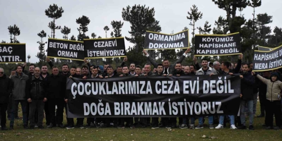 Köylülerden meraya yapılması planlanan cezaevine tepki