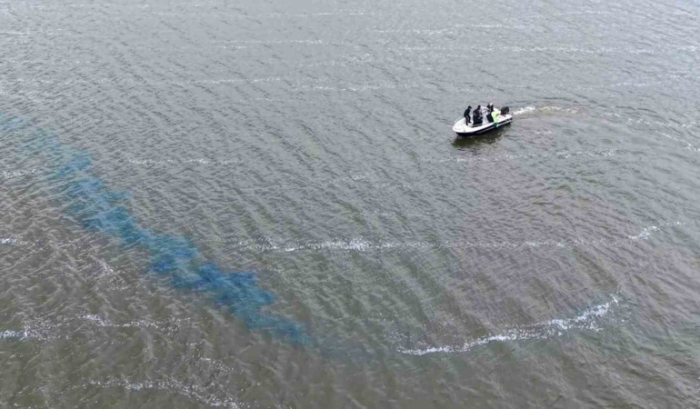 Türkmenli Göleti’nde algasid dozlama ile su kalitesi artırılıyor