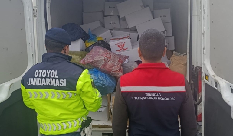 Tekirdağ’da 2 ton baklavaya hazır antepfıstığı imha edildi