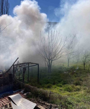 Bilecik’te bağ evinde çıkan yangın korkuttu