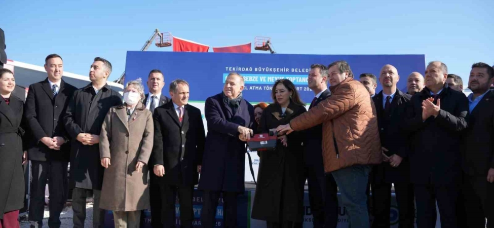 Çorlu Sebze Meyve Hali temeli atıldı