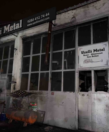 Demirci dükkanında patlama: 1 ölü, 2 yaralı