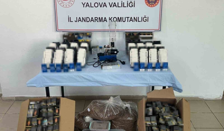 Yalova’da kaçak sigara operasyonu