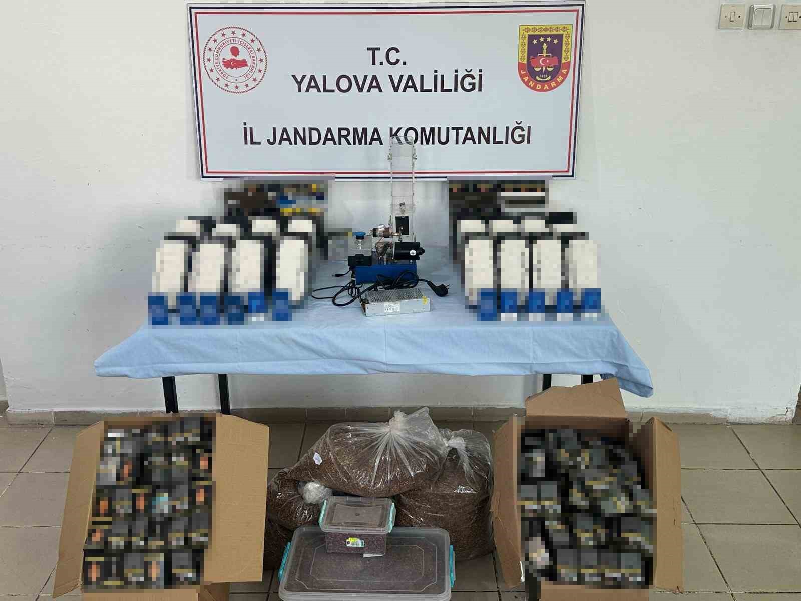 Yalova’da kaçak sigara operasyonu