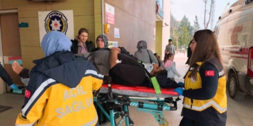 Kontrolü kaybeden kamyonet yoldan çıktı