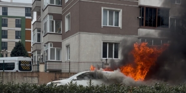Tekirdağ’da korku dolu anlar: Otomobil bir anda alev topuna döndü