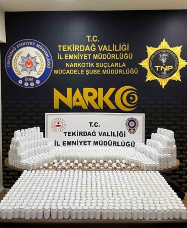 Tekirdağ’da torbacının zulasından 81 bin 700 sentetik ecza çıktı