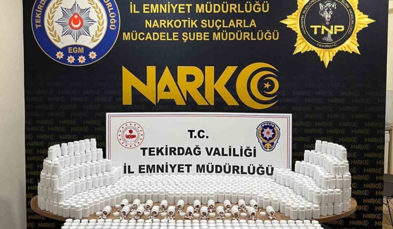 Tekirdağ’da torbacının zulasından 81 bin 700 sentetik ecza çıktı
