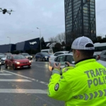 Ümraniye’de dron destekli "kaynak" uygulamasındaceza yiyen sürücü polise tepki gösterdi