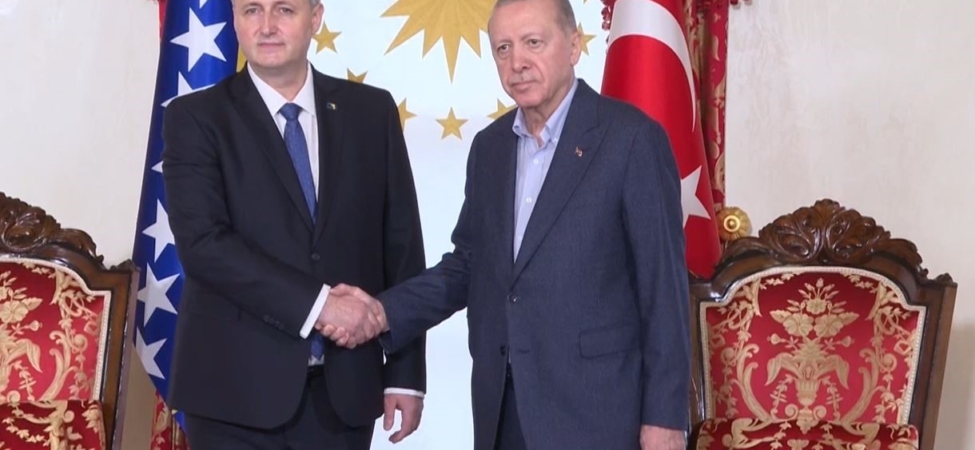 Cumhurbaşkanı Erdoğan, Bosna Hersek Devlet Başkanlığı Konseyi Başkanı Becirovic ile bir araya geldi