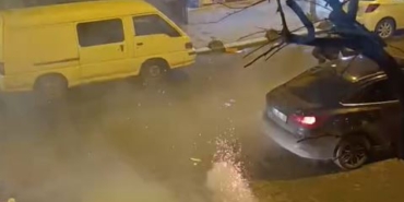 Küçükçekmece’de havai fişekli kutlama sırasında ortalık karıştı