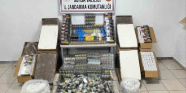 Bursa’da dev operasyon: 65 bin kaçak sigara ve 50 bin makaron ele geçirildi