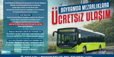 Ramazan Bayramı süresince toplu taşıma ücretsiz olacak