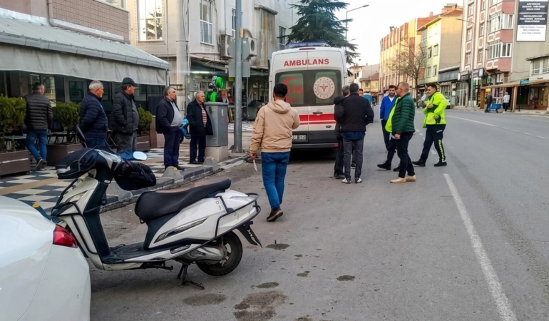 Tekirdağ’da motosiklet devrildi: 1 yaralı