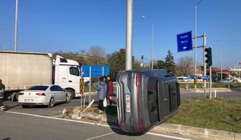İpsala’daki trafik kazası: 4 kişi yaralandı