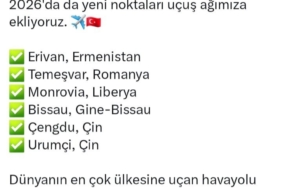 THY Genel Müdürü Bilal Ekşi 6 yeni rotayı duyurdu