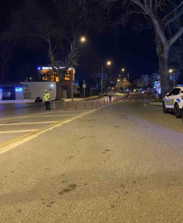 Bursa’da trafikte gece denetimi