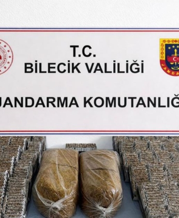 Bilecik’te 13 bin 580 makaron ve 10 kilo kıyılmış tütün ele geçirildi
