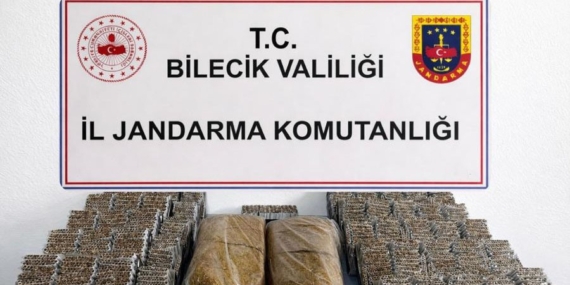 Bilecik’te 13 bin 580 makaron ve 10 kilo kıyılmış tütün ele geçirildi